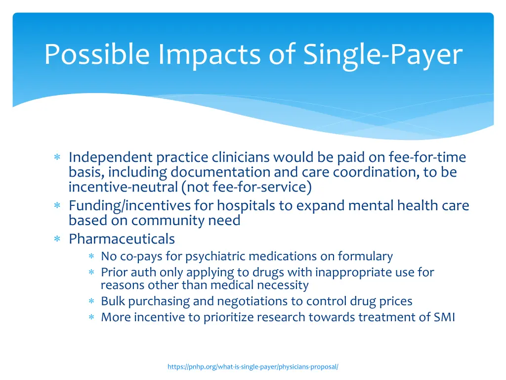 possible impacts of single payer