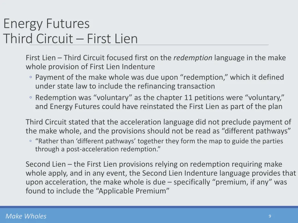 energy futures third circuit first lien