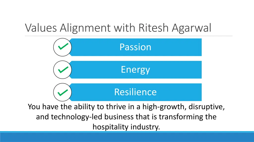 values alignment with ritesh agarwal