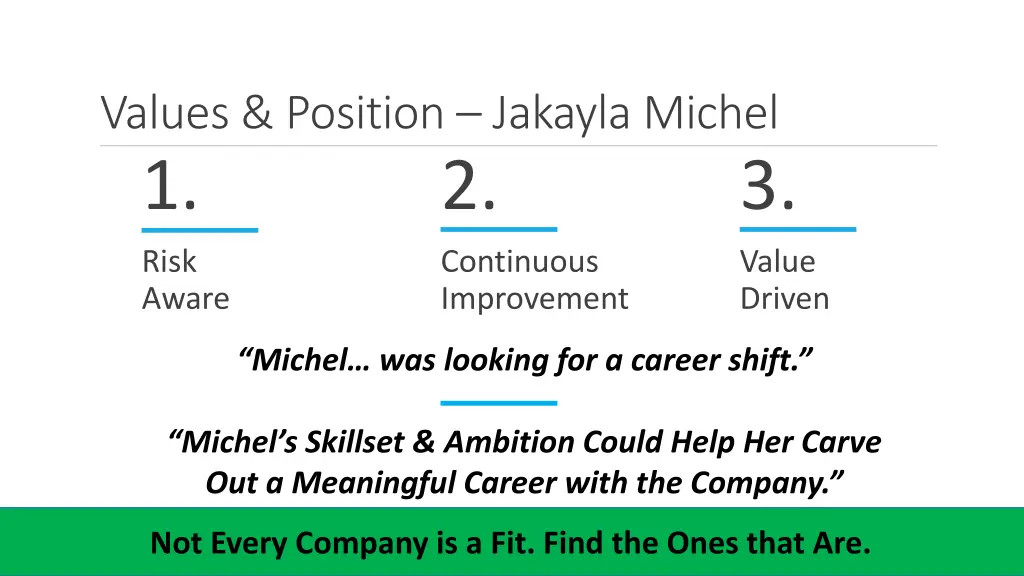 values position jakayla michel 1 1