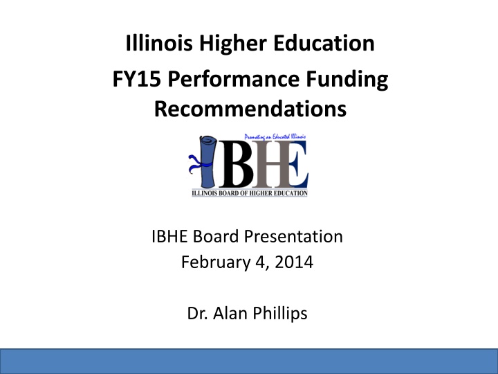 illinois higher education fy15 performance