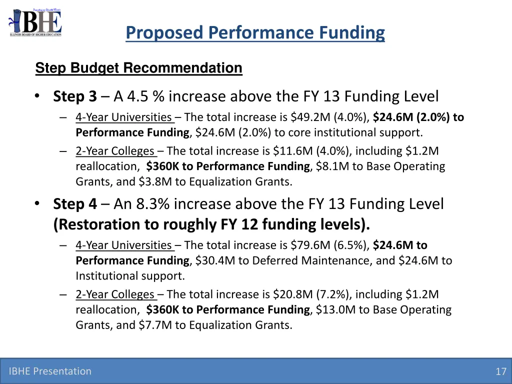 proposed performance funding 1