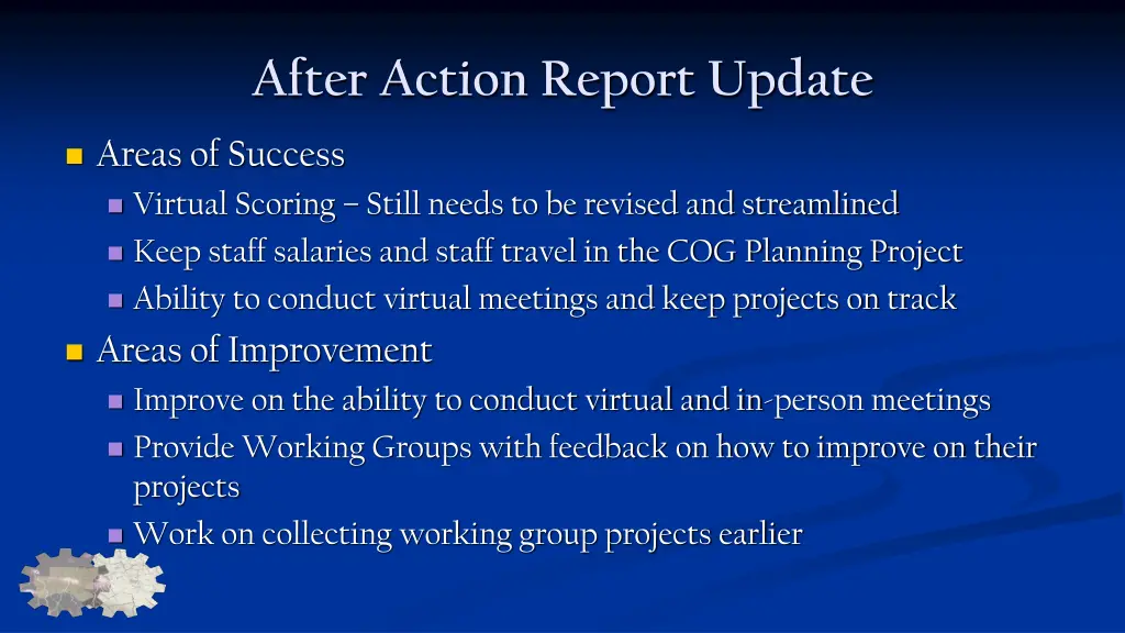 after action report update 4