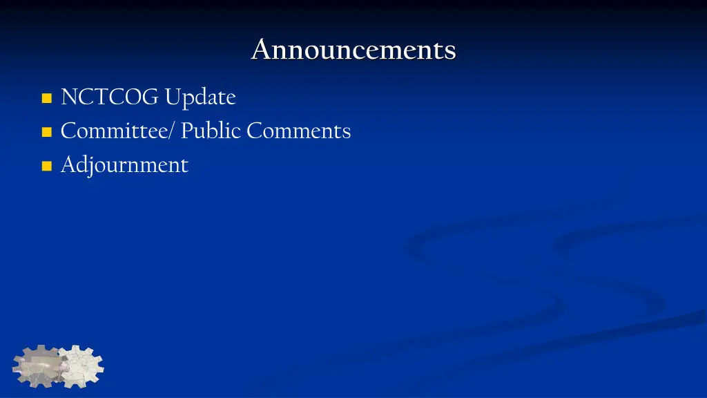 announcements