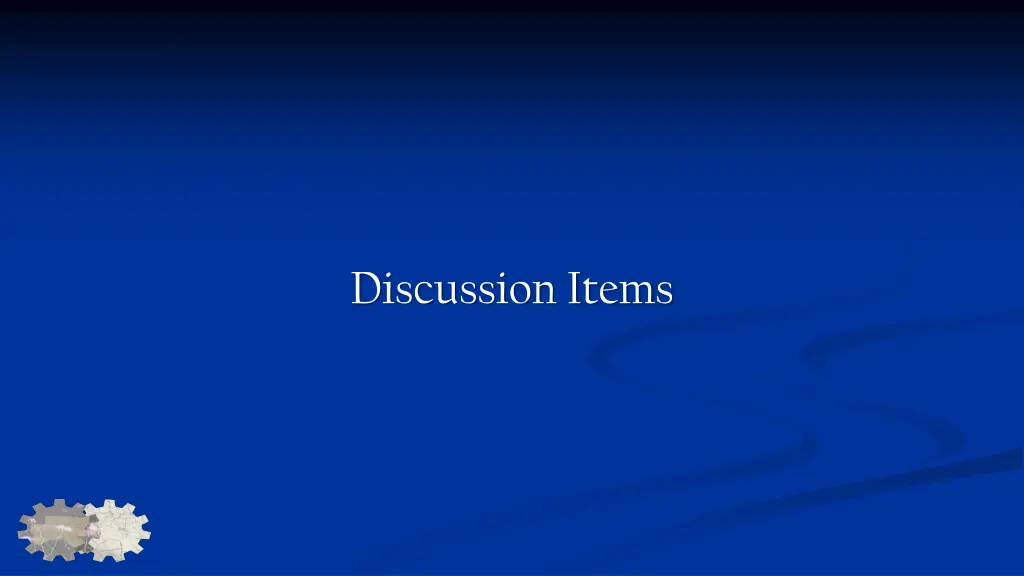 discussion items