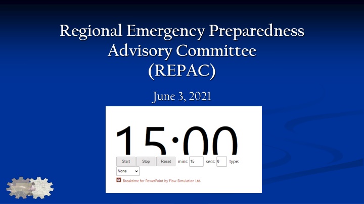 regional emergency preparedness advisory