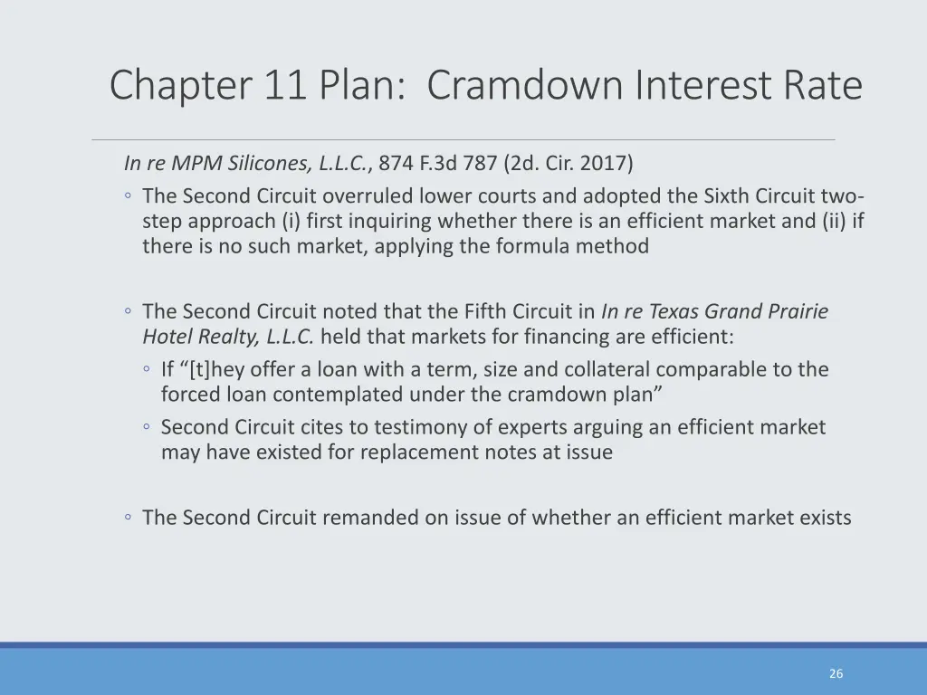 chapter 11 plan cramdown interest rate 2