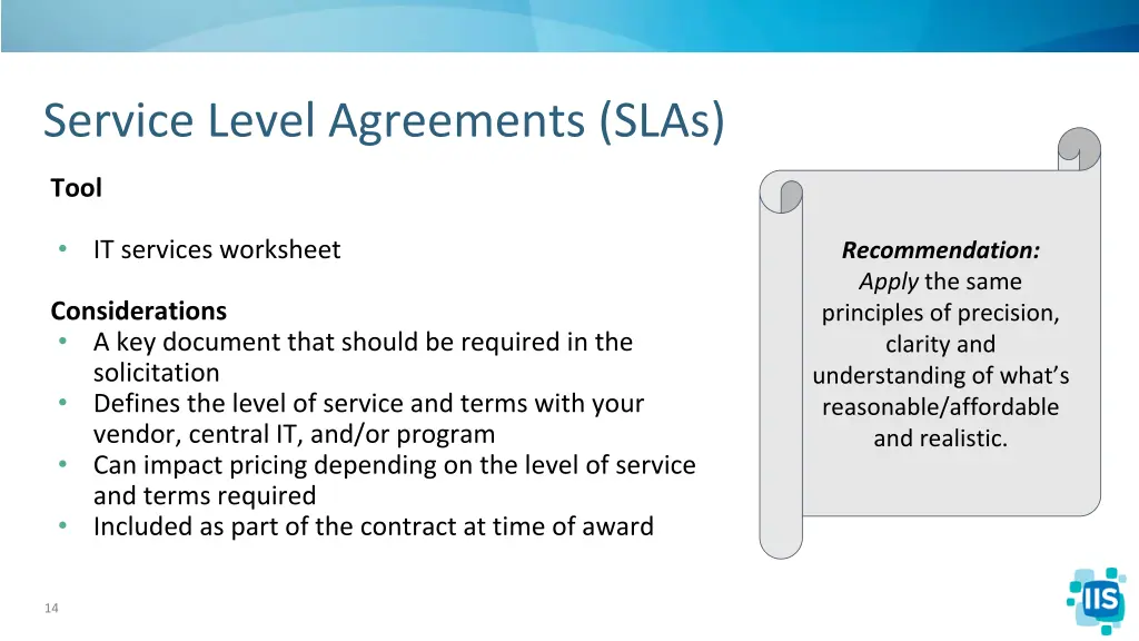 service level agreements slas