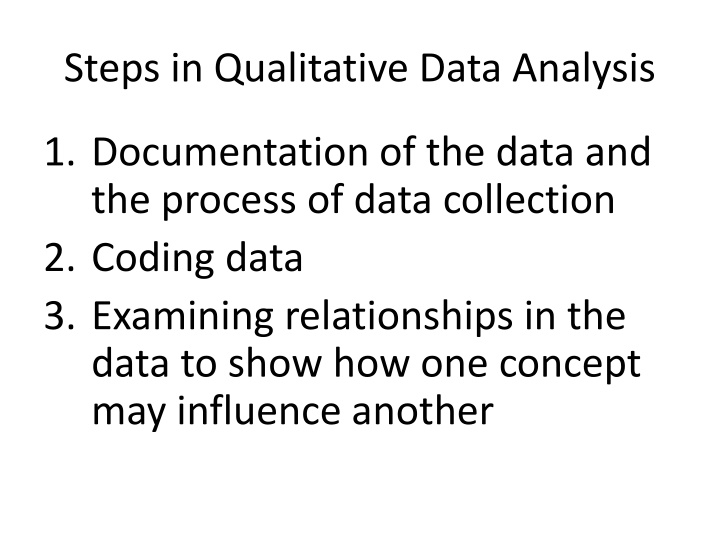 steps in qualitative data analysis