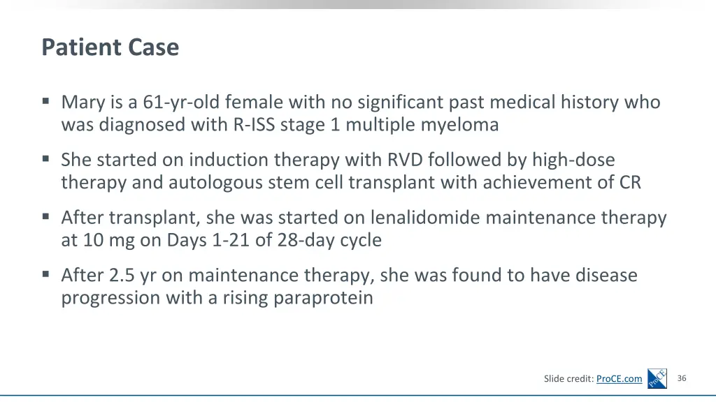 patient case