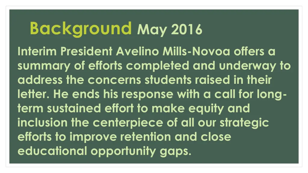 background may 2016 interim president avelino