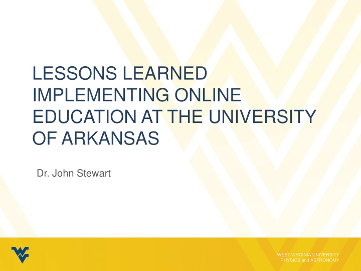 lessons learned implementing online education