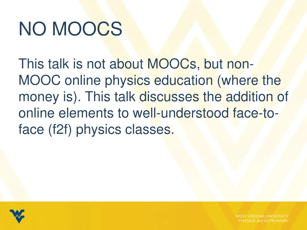 no moocs