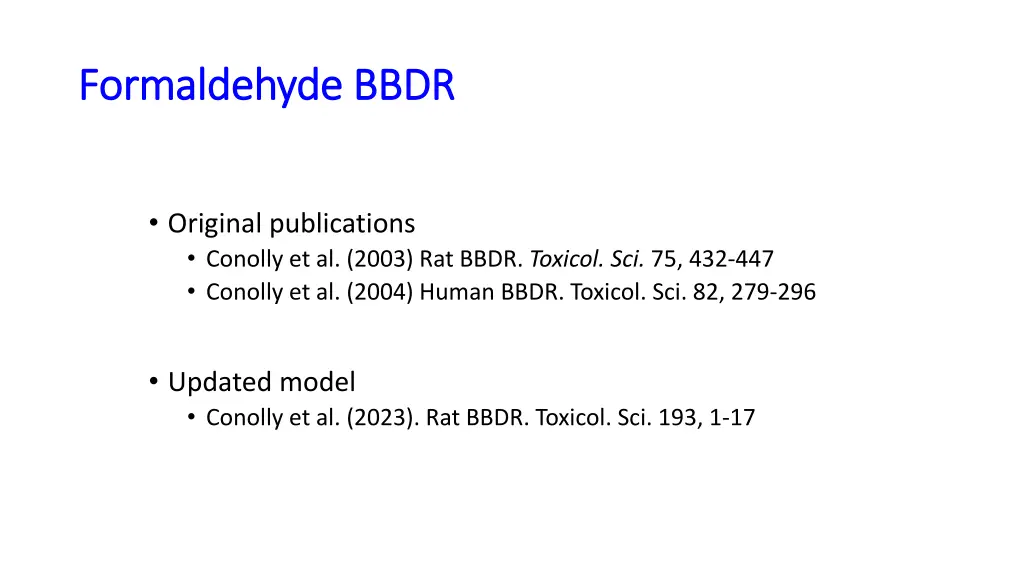 formaldehyde bbdr formaldehyde bbdr