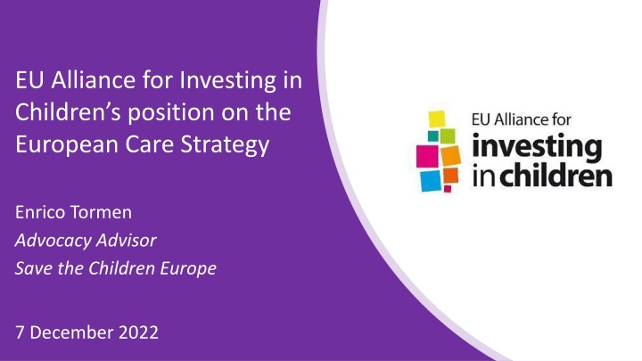 eu alliance for investing in children s position