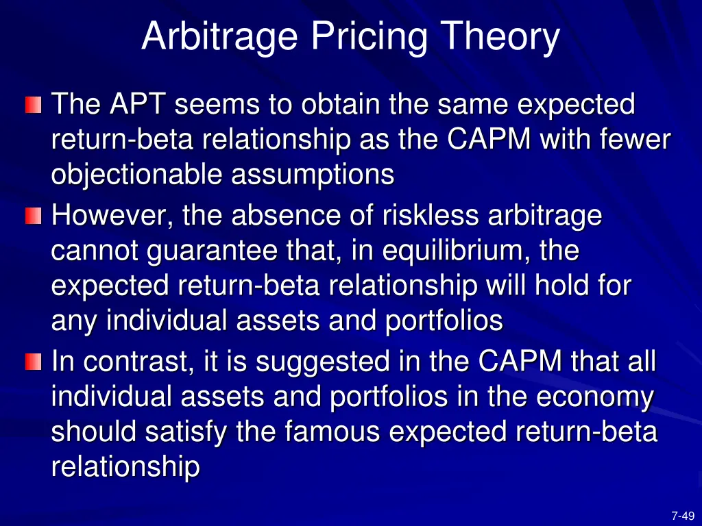 arbitrage pricing theory 5