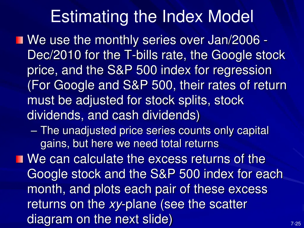 estimating the index model 4