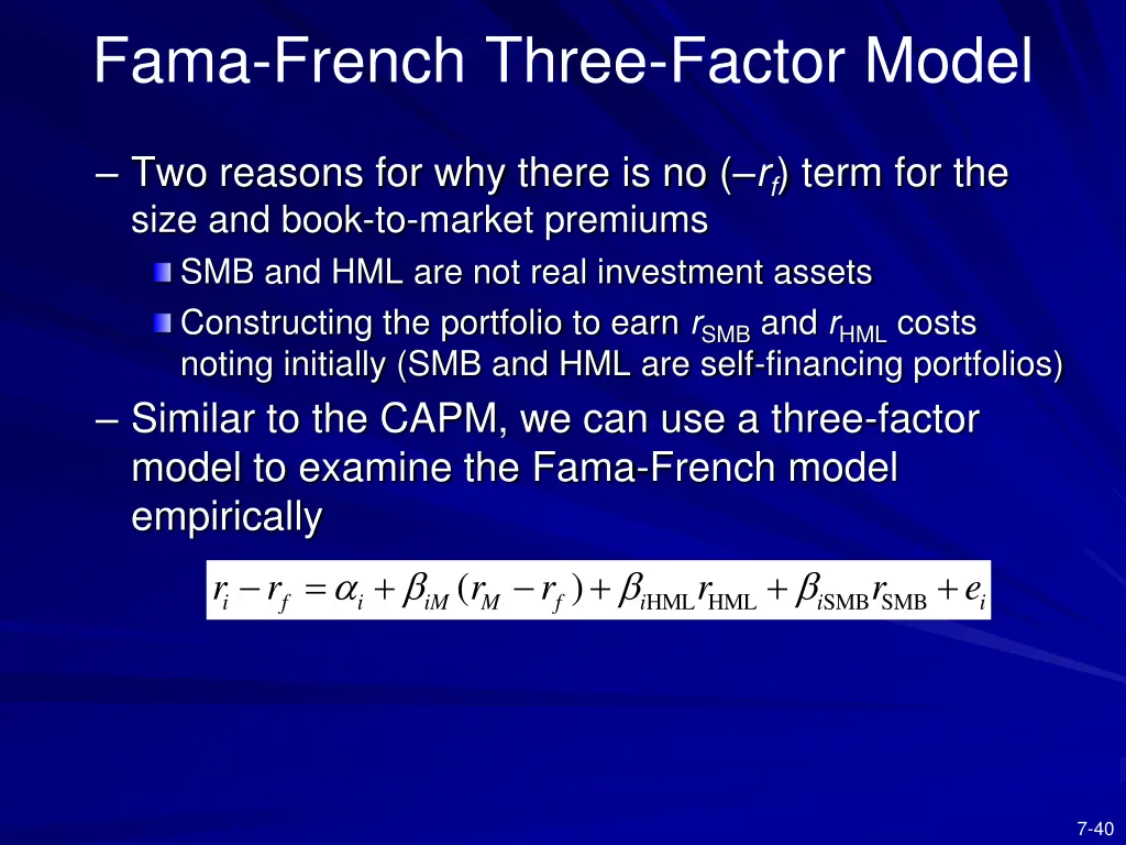 fama french three factor model 1