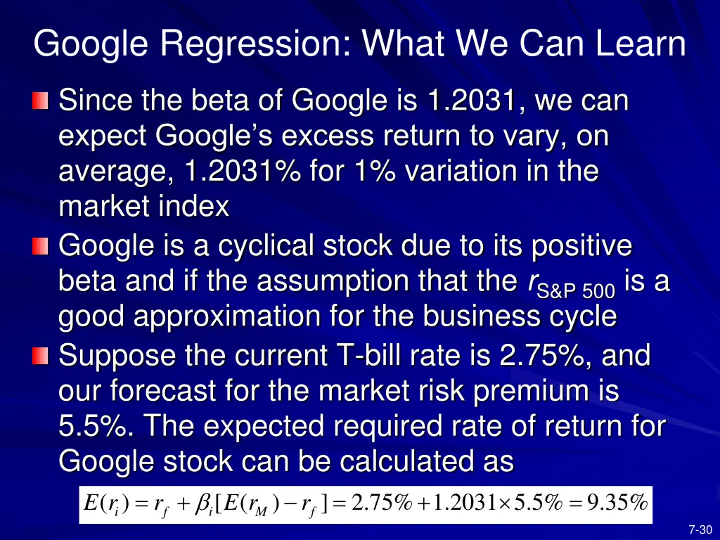 google regression what we can learn