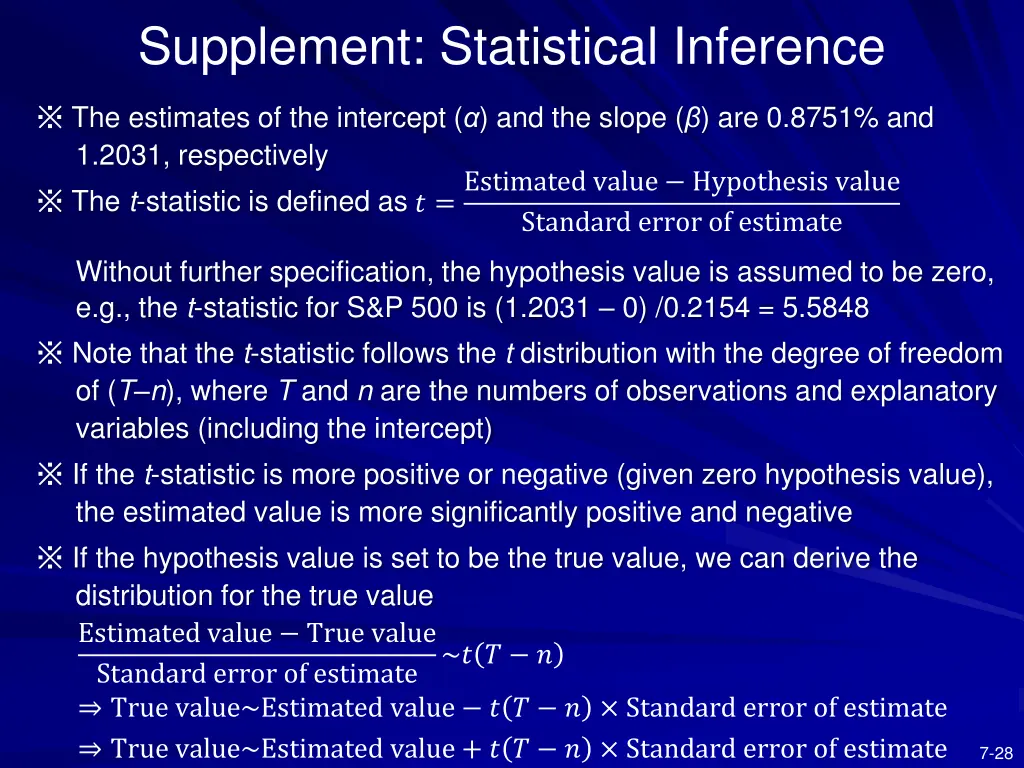 supplement statistical inference