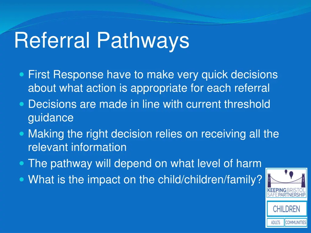 referral pathways