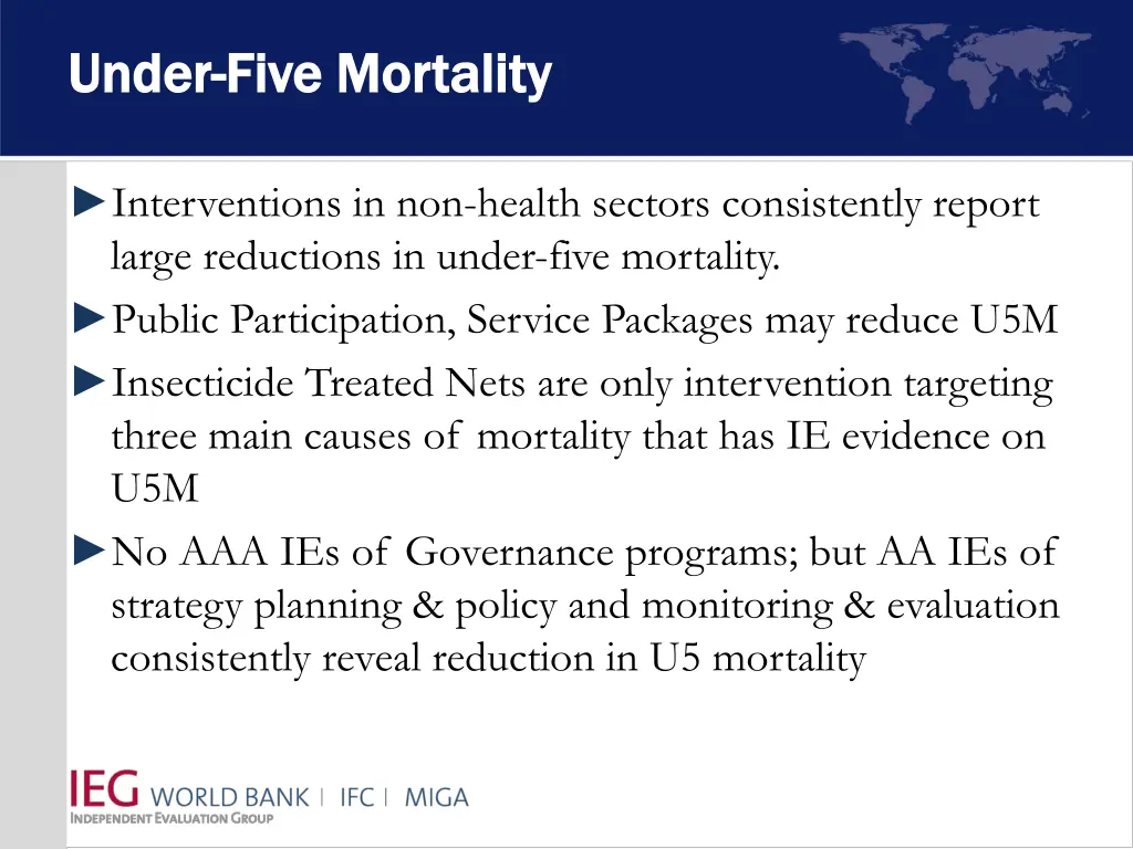 under under five mortality five mortality