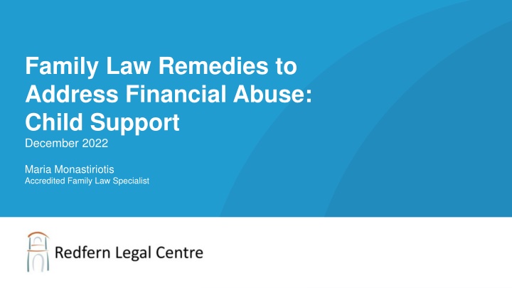 family law remedies to address financial abuse