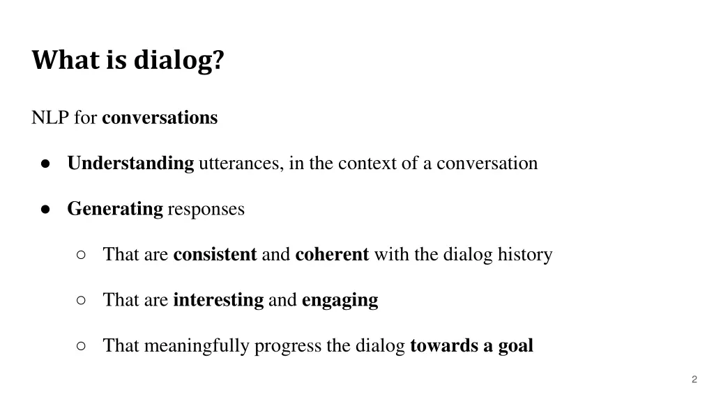 what is dialog