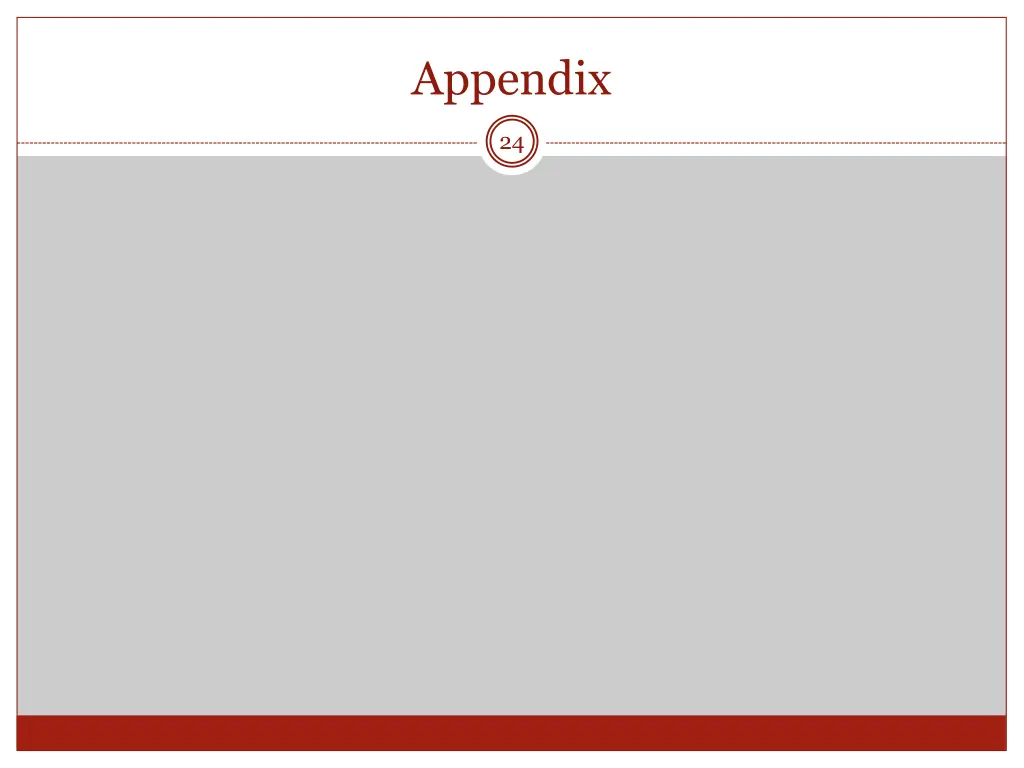 appendix