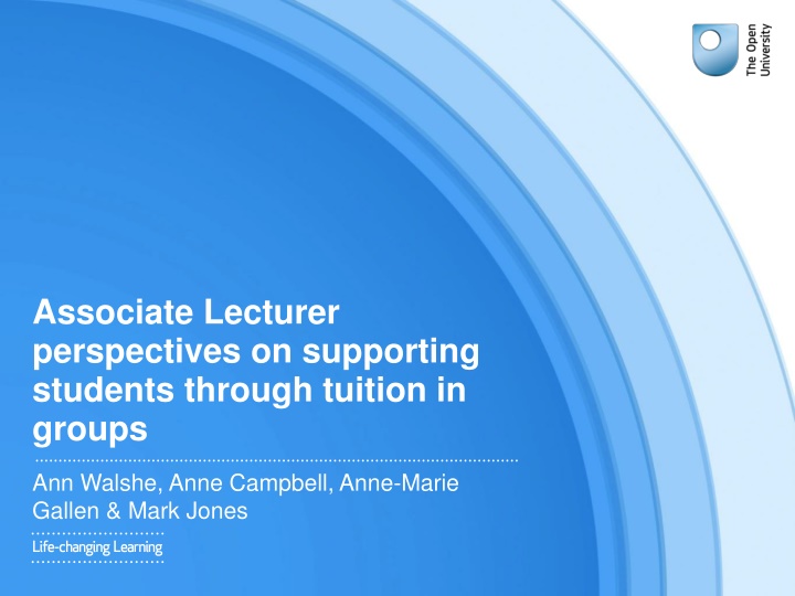 associate lecturer perspectives on supporting