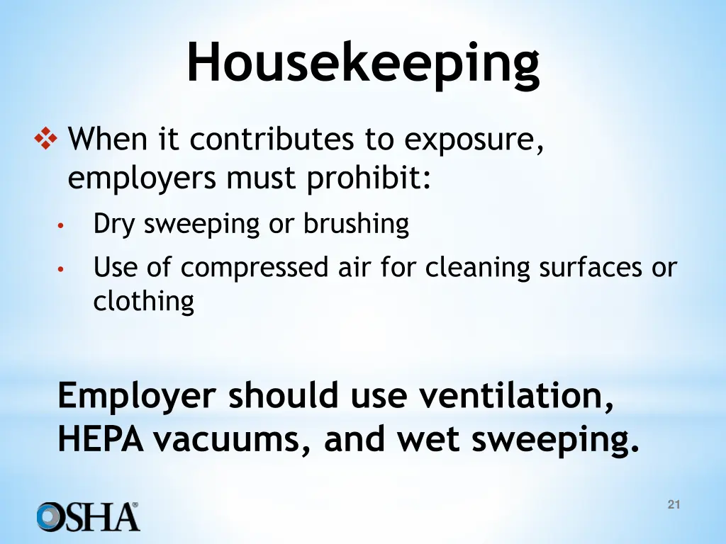 housekeeping