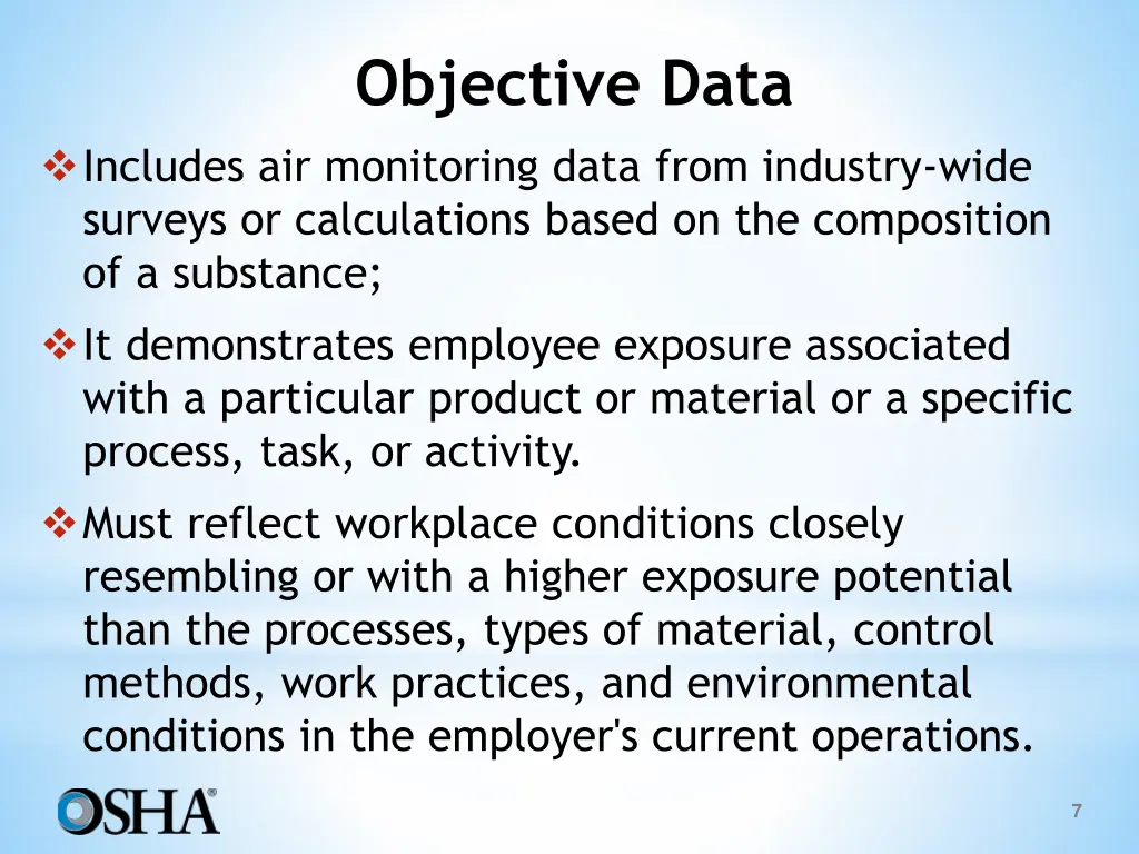 objective data