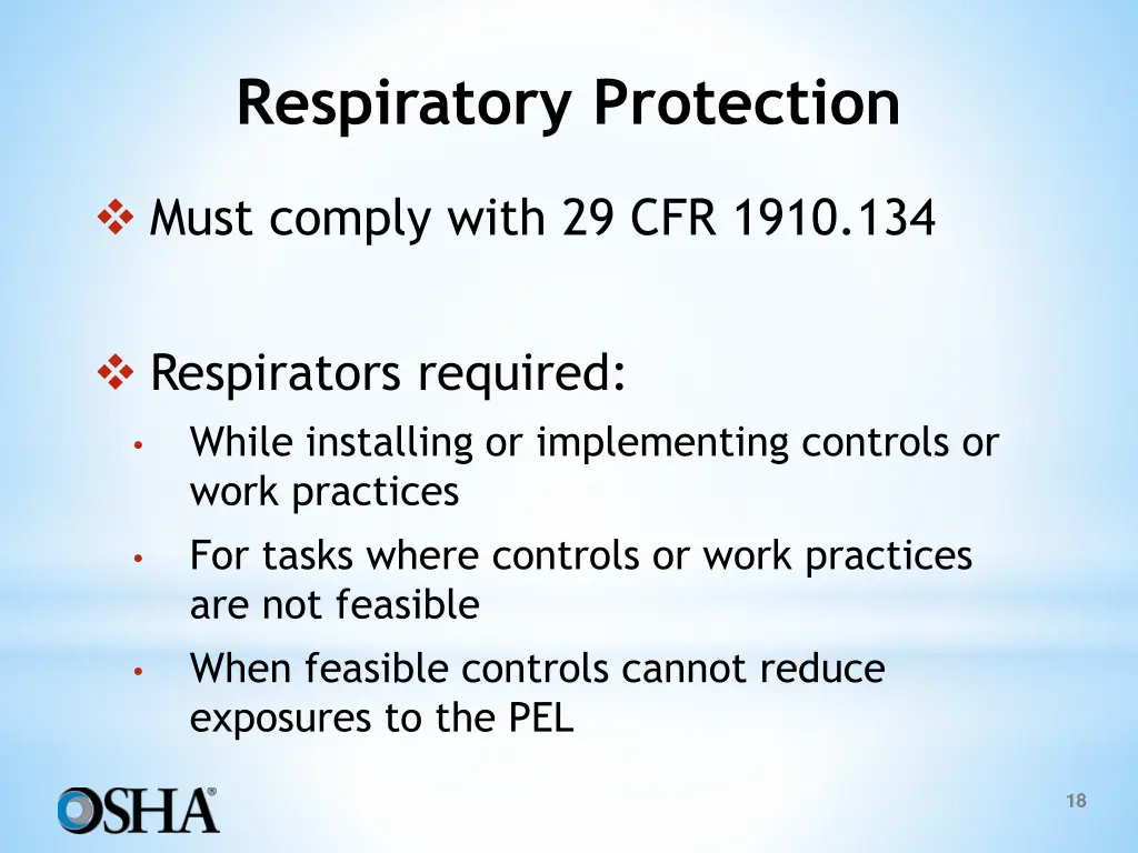 respiratory protection