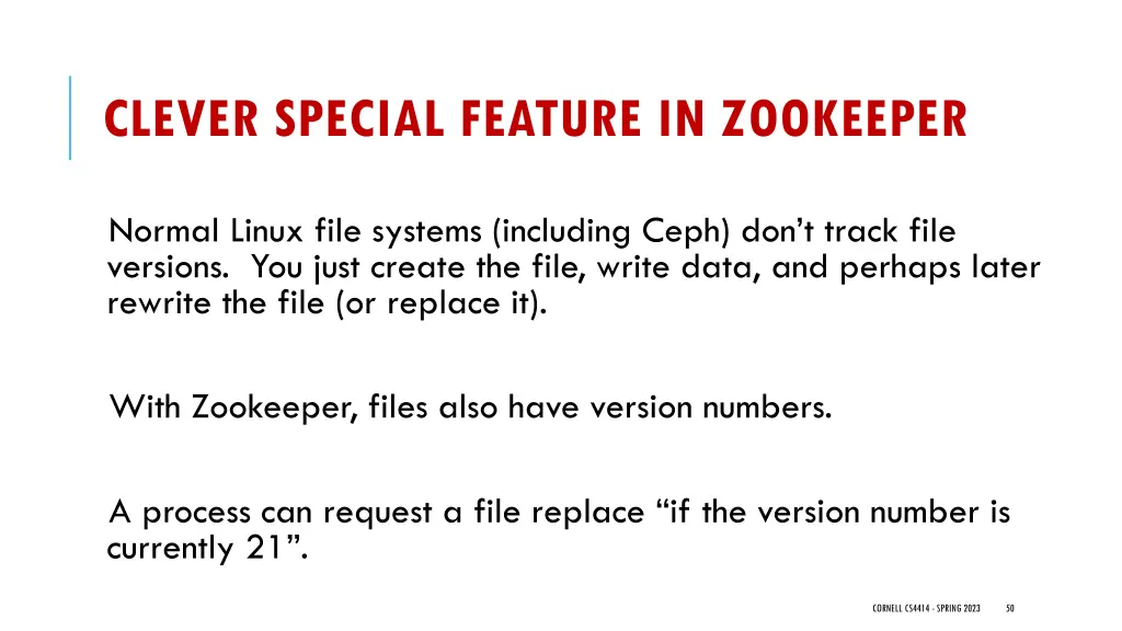 clever special feature in zookeeper