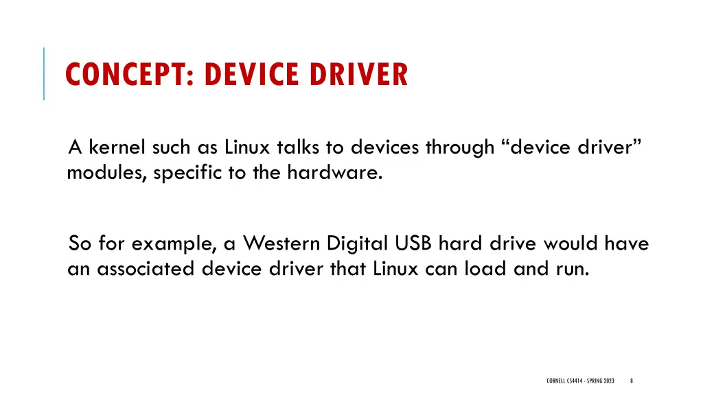 concept device driver