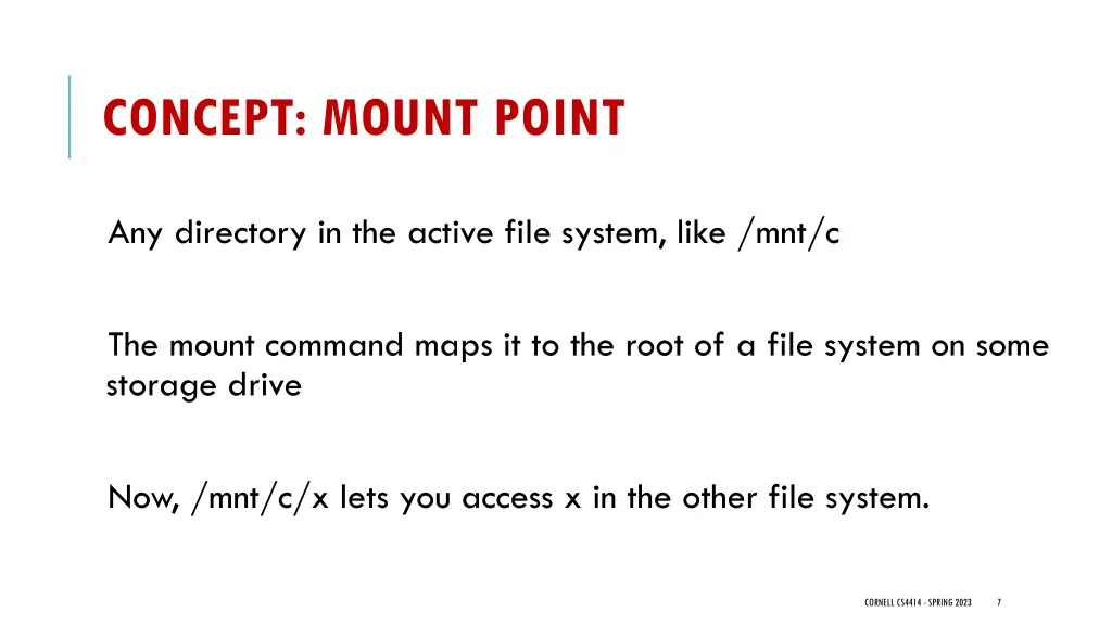 concept mount point