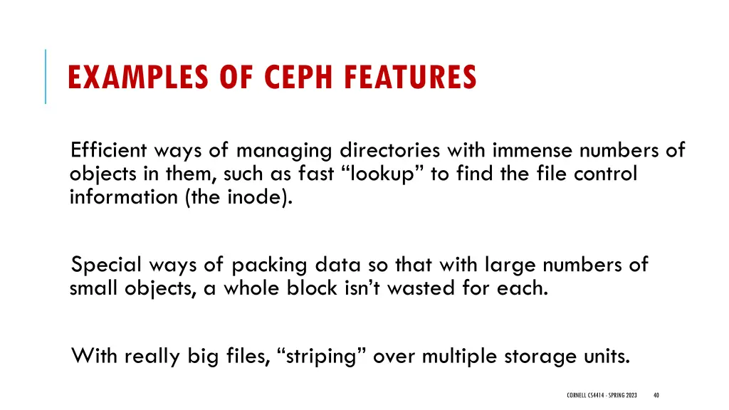 examples of ceph features