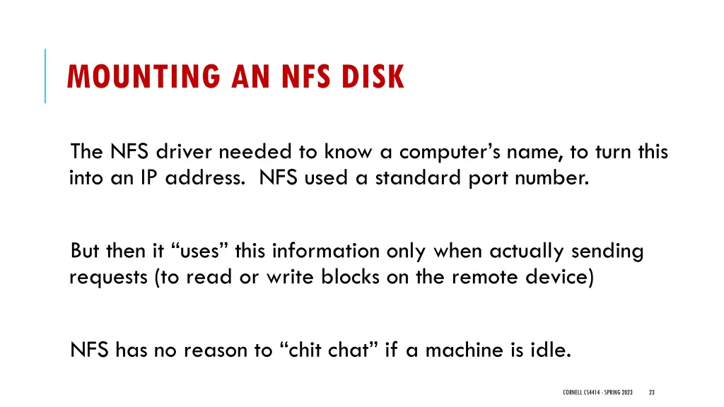 mounting an nfs disk