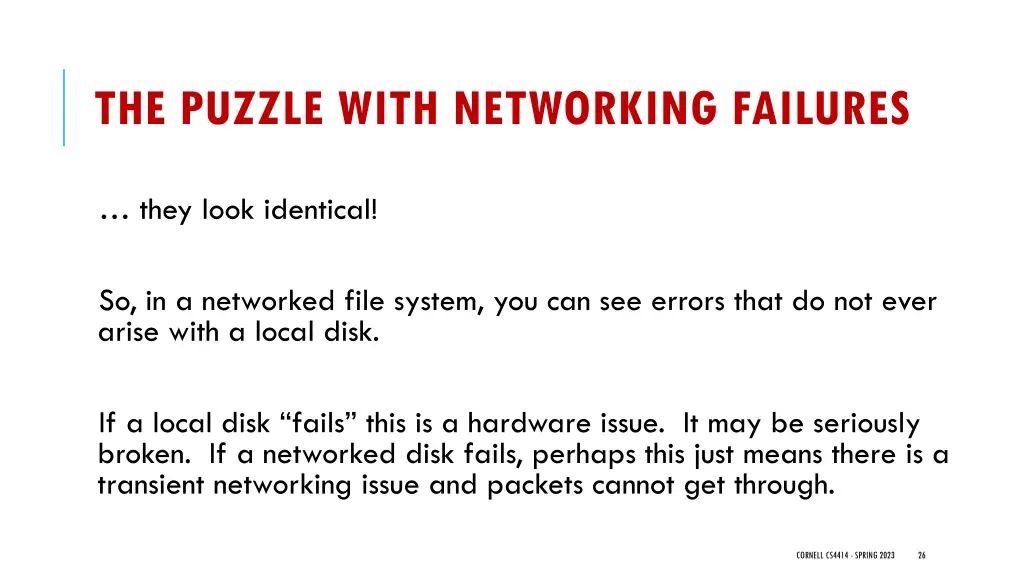 the puzzle with networking failures 1