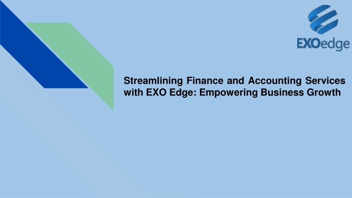 streamlining finance and accounting services with