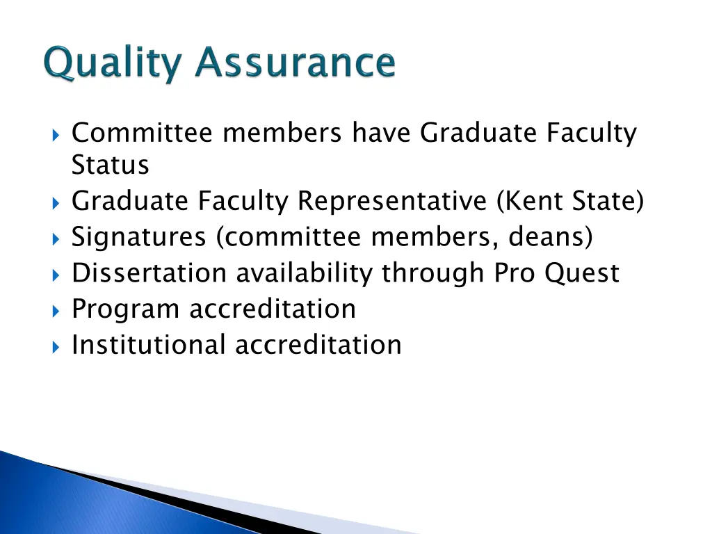 committee members have graduate faculty status