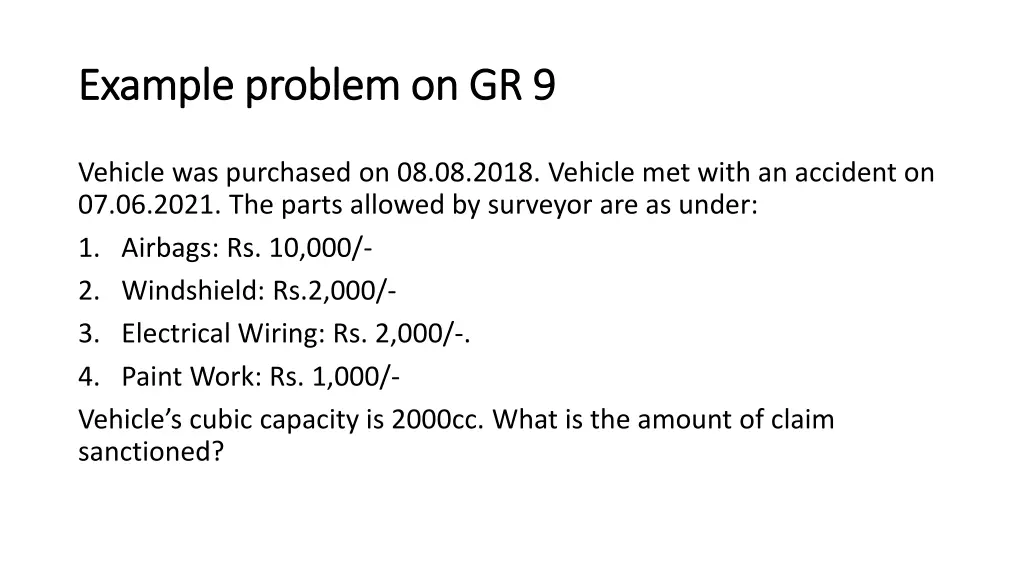 example problem on gr 9 example problem on gr 9