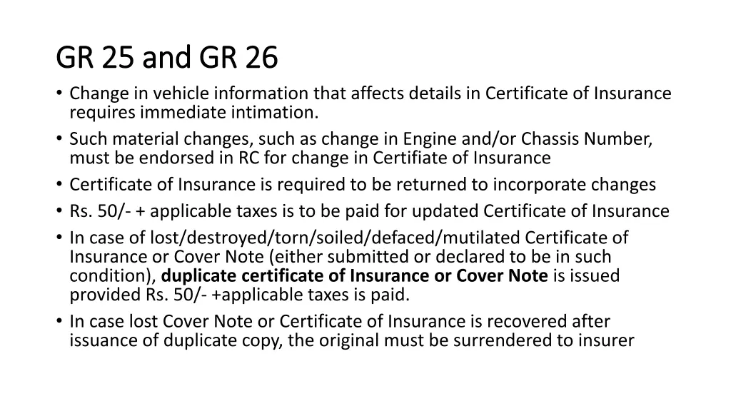 gr 25 and gr 26 gr 25 and gr 26 change in vehicle