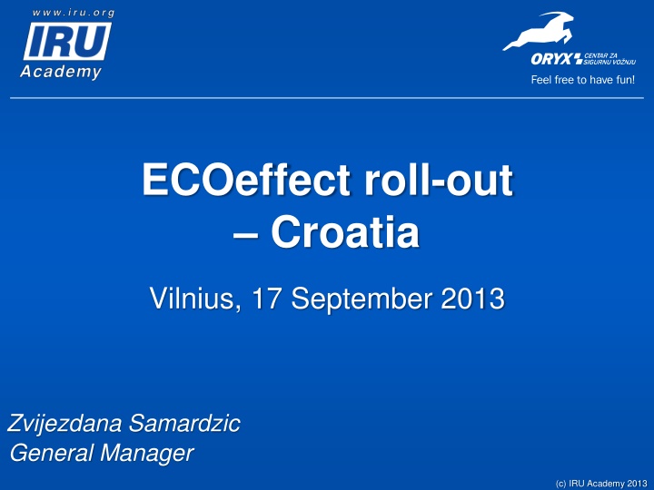 ecoeffect roll out croatia