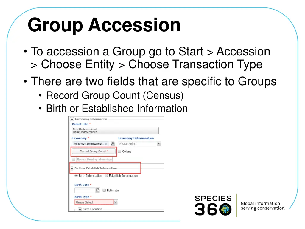 group accession