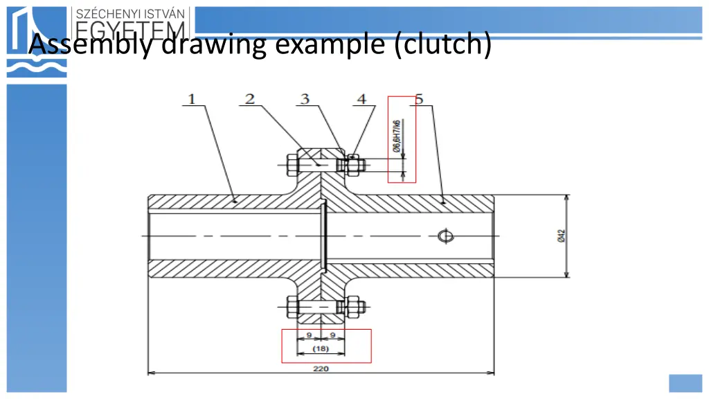 assembly drawing example clutch 2