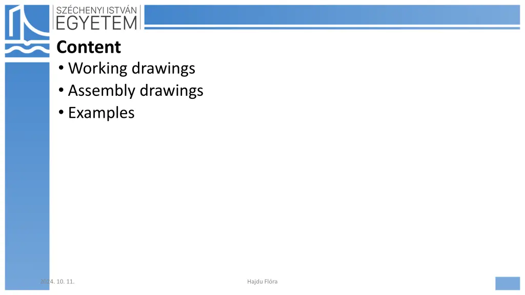 content working drawings assembly drawings