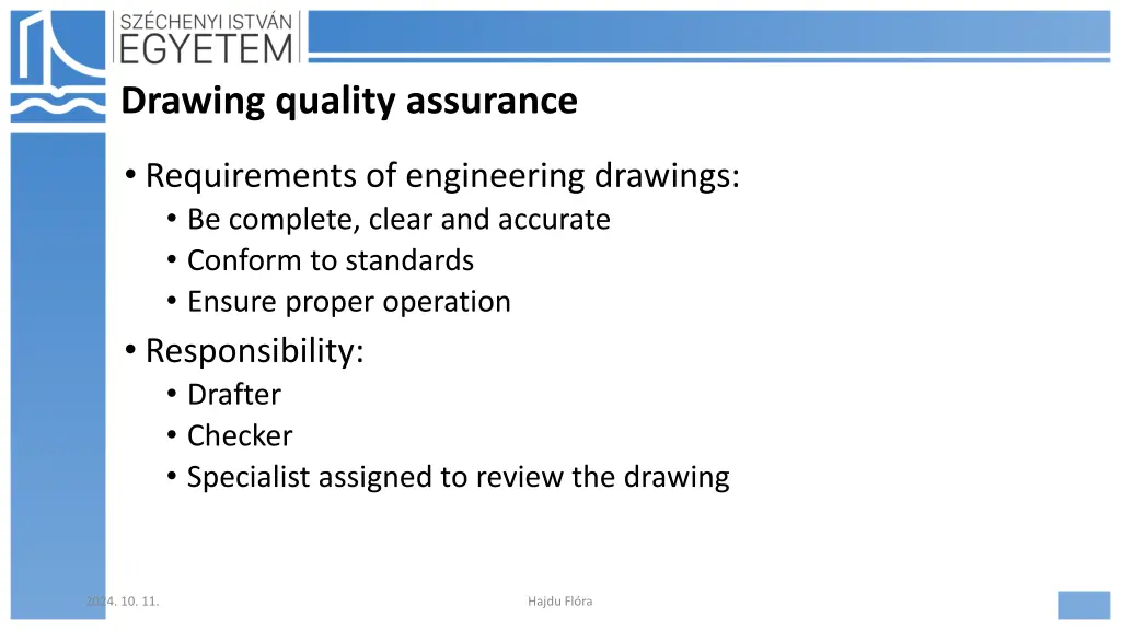 drawing quality assurance