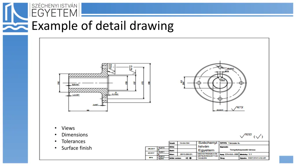 example of detail drawing