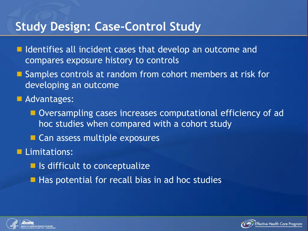 study design case control study